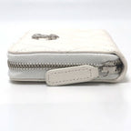 Chanel Long Wallet Star CC Logo Caviar Leather White — view 3