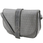 Fendi Zucchino Pochette Gray Shoulder Bag — view 2
