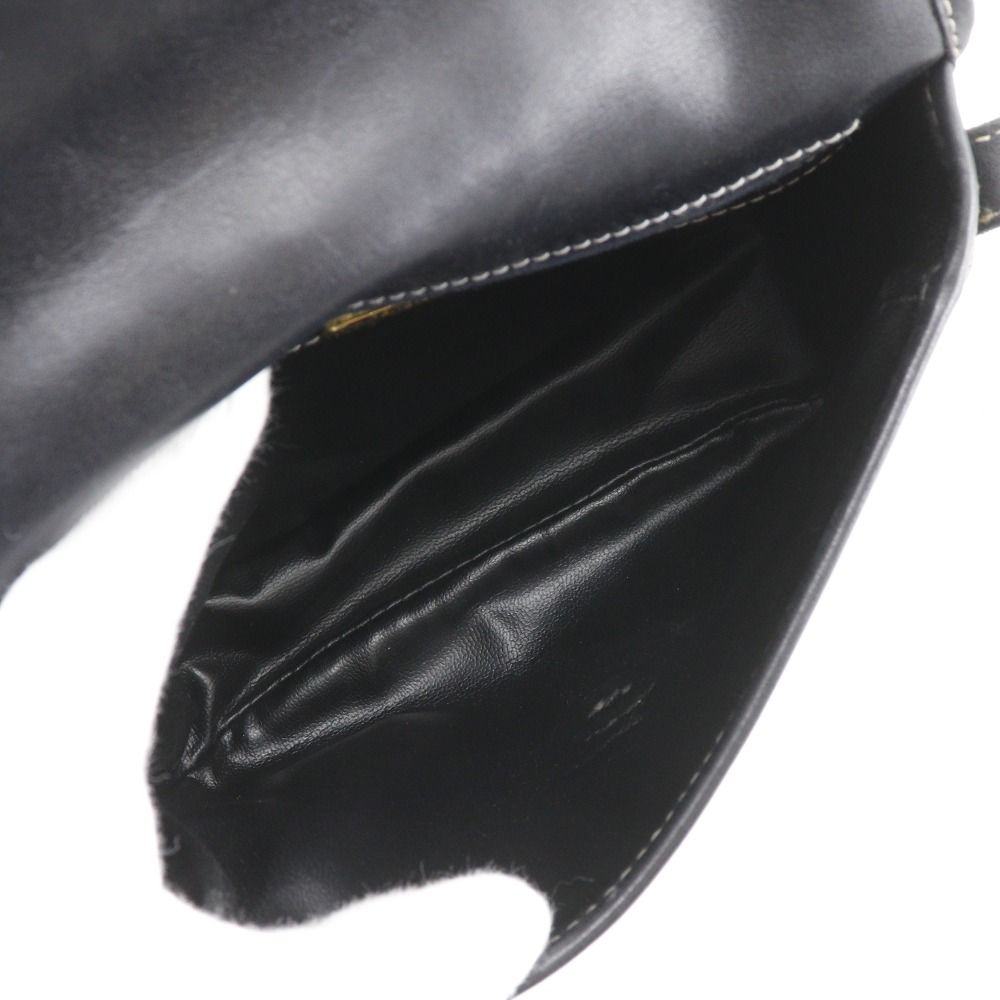 Fendi Zucchino Pochette Gray Shoulder Bag — view 5
