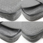 Fendi Zucchino Pochette Gray Shoulder Bag — view 4