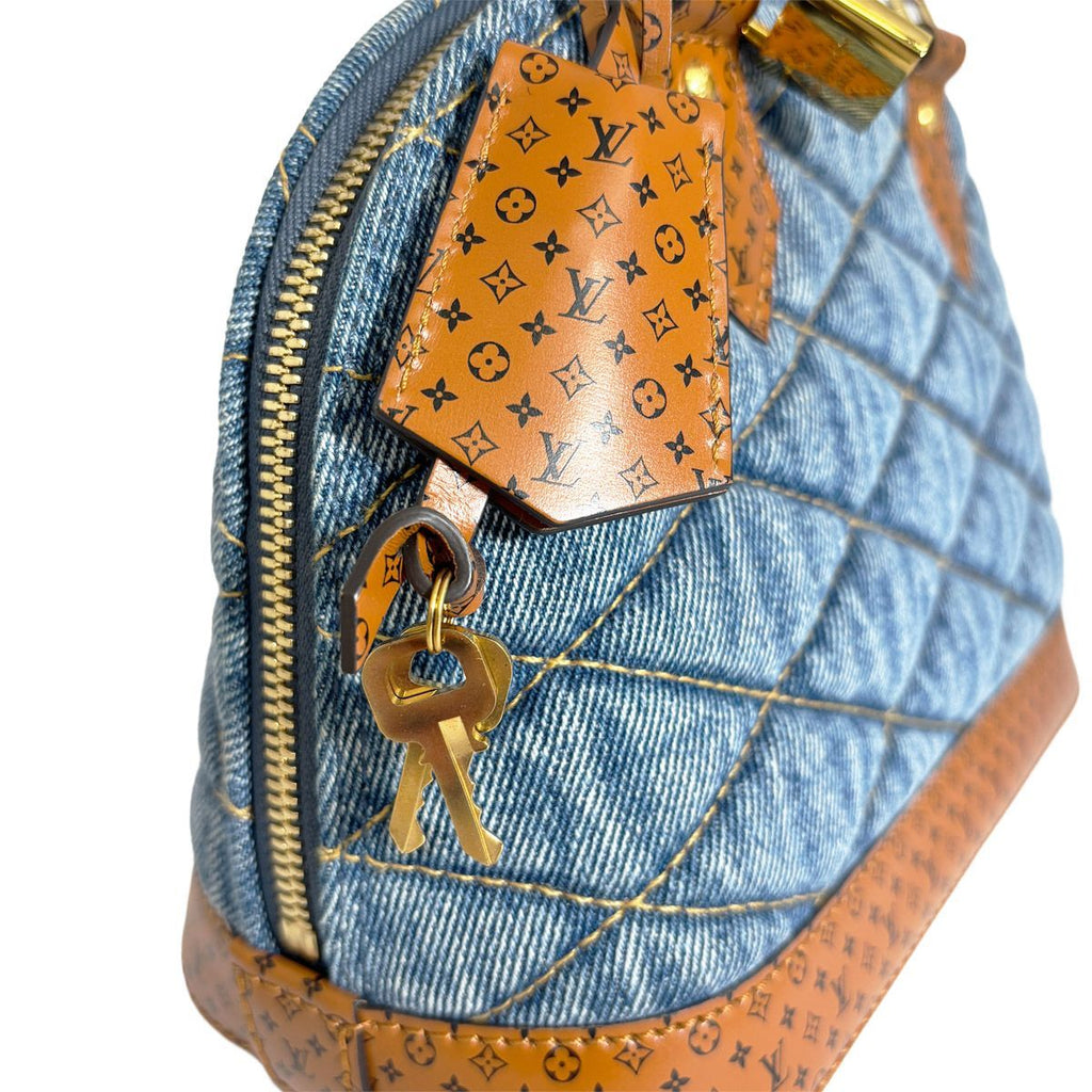 Louis Vuitton Maltage Pre Fall Collection Alma BB Monogram Jacquard Denim — view 6