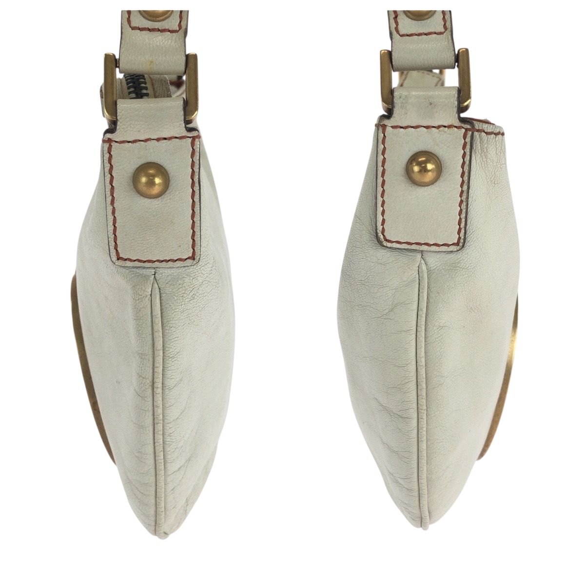 Gucci Soho Interlocking White Gold Leather Hobo Shoulder Bag — view 8