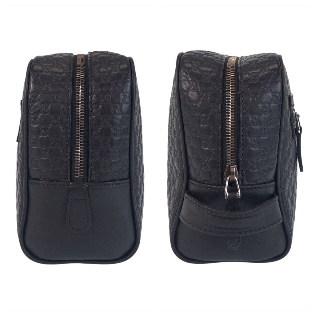 Gucci Micro Guccissima Black Leather Clutch — view 7