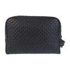 Gucci Micro Guccissima Black Leather Clutch — view 2