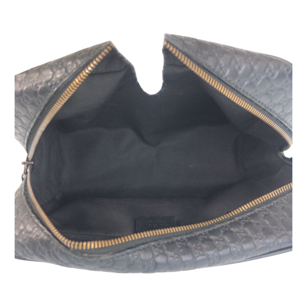 Gucci Micro Guccissima Black Leather Clutch — view 8