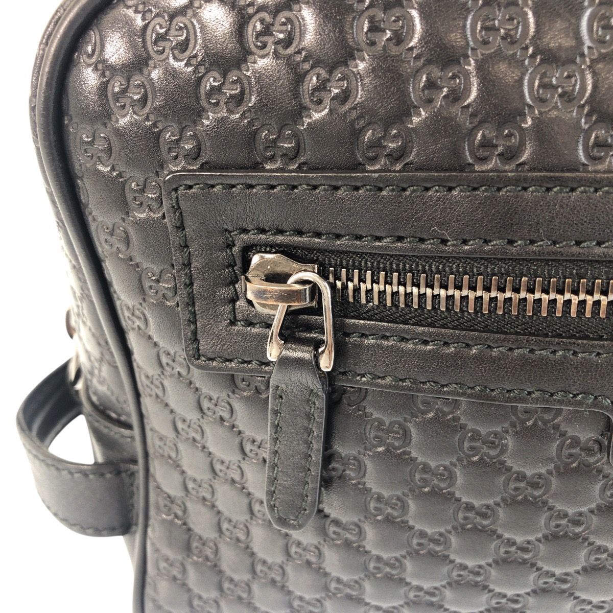 Gucci Micro Guccissima Black Leather Clutch — view 5