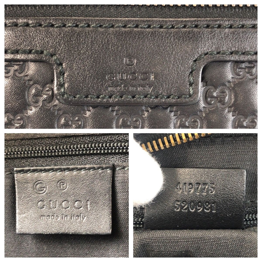 Gucci Micro Guccissima Black Leather Clutch — view 4