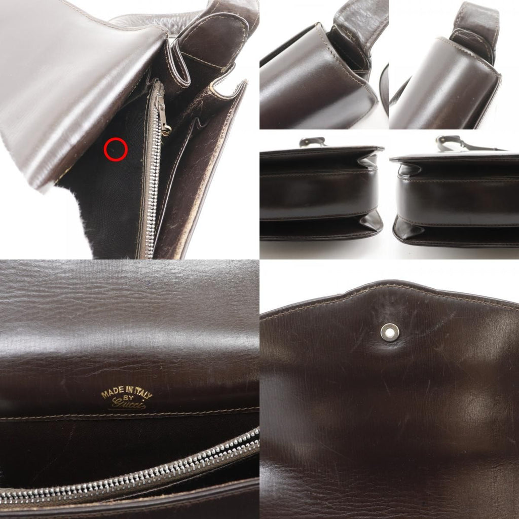 Gucci Vintage Calf Brown Shoulder Bag — view 9