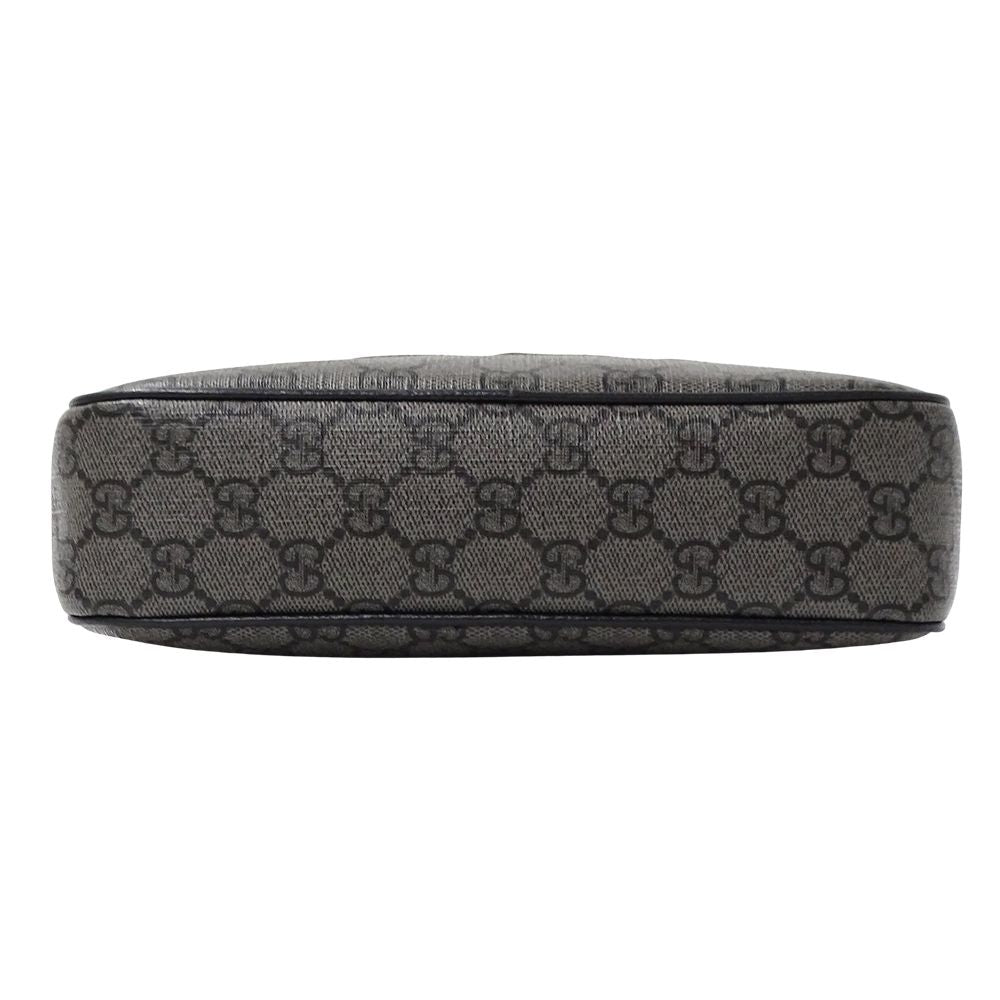Gucci Shoulder Bag GG Supreme Gray Black — view 3