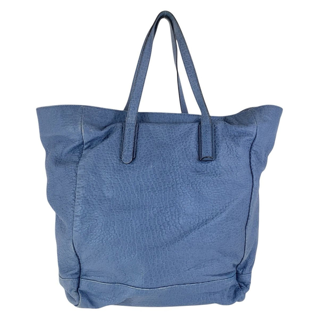 Gucci Blue Navy Leather Tote Shoulder Bag — view 2