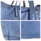 Gucci Blue Navy Leather Tote Shoulder Bag — view 5