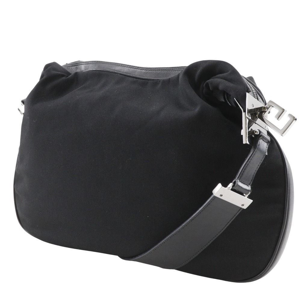 Gucci 001.3341.3444 Nylon Canvas Black Shoulder Bag — view 2