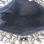 Dior Trotter Navy Gold Canvas Leather Tote Shoulder Bag — view 7