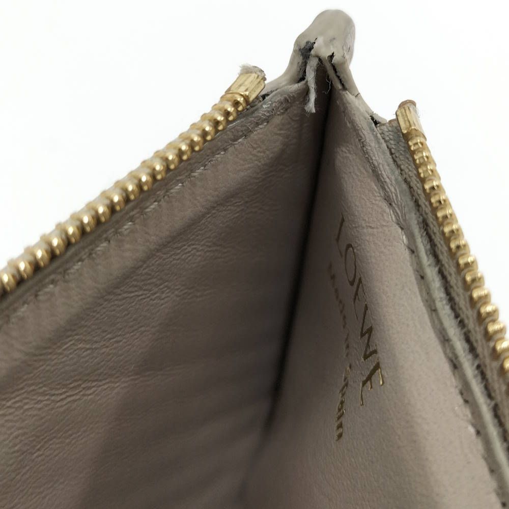 Loewe Wallet Fragment Case Logo Leather Beige — view 9