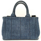 Prada 2-Way Tote Canapa Denim Gray — view 2