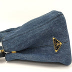 Prada 2-Way Tote Canapa Denim Gray — view 7