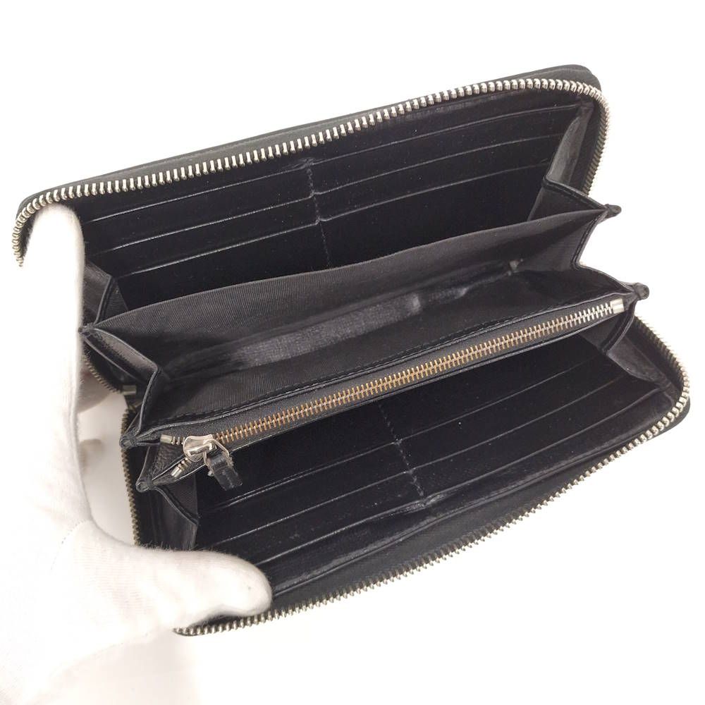 Gucci Zip Around Wallet Interlocking GG Supreme Black — view 2