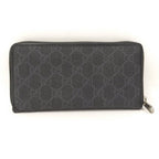 Gucci Zip Around Wallet Interlocking GG Supreme Black — view 3