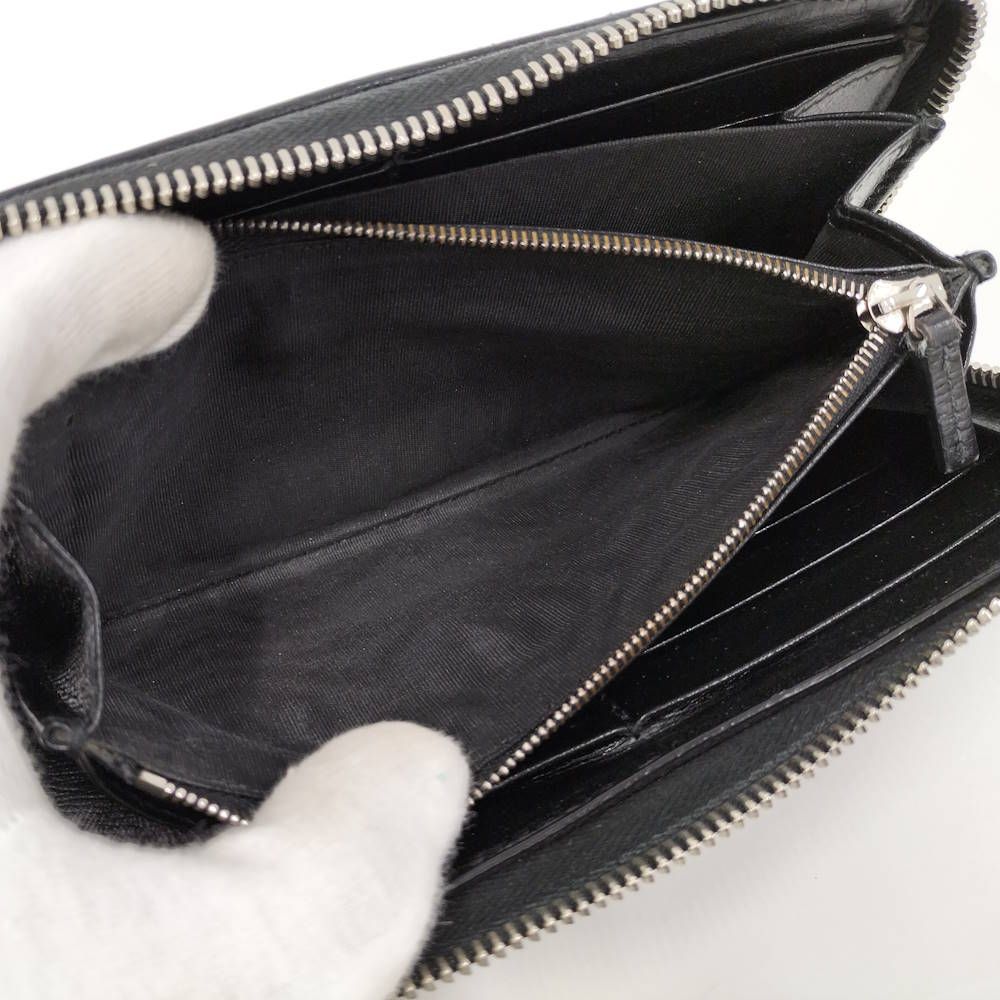 Gucci Zip Around Wallet Interlocking GG Supreme Black — view 9
