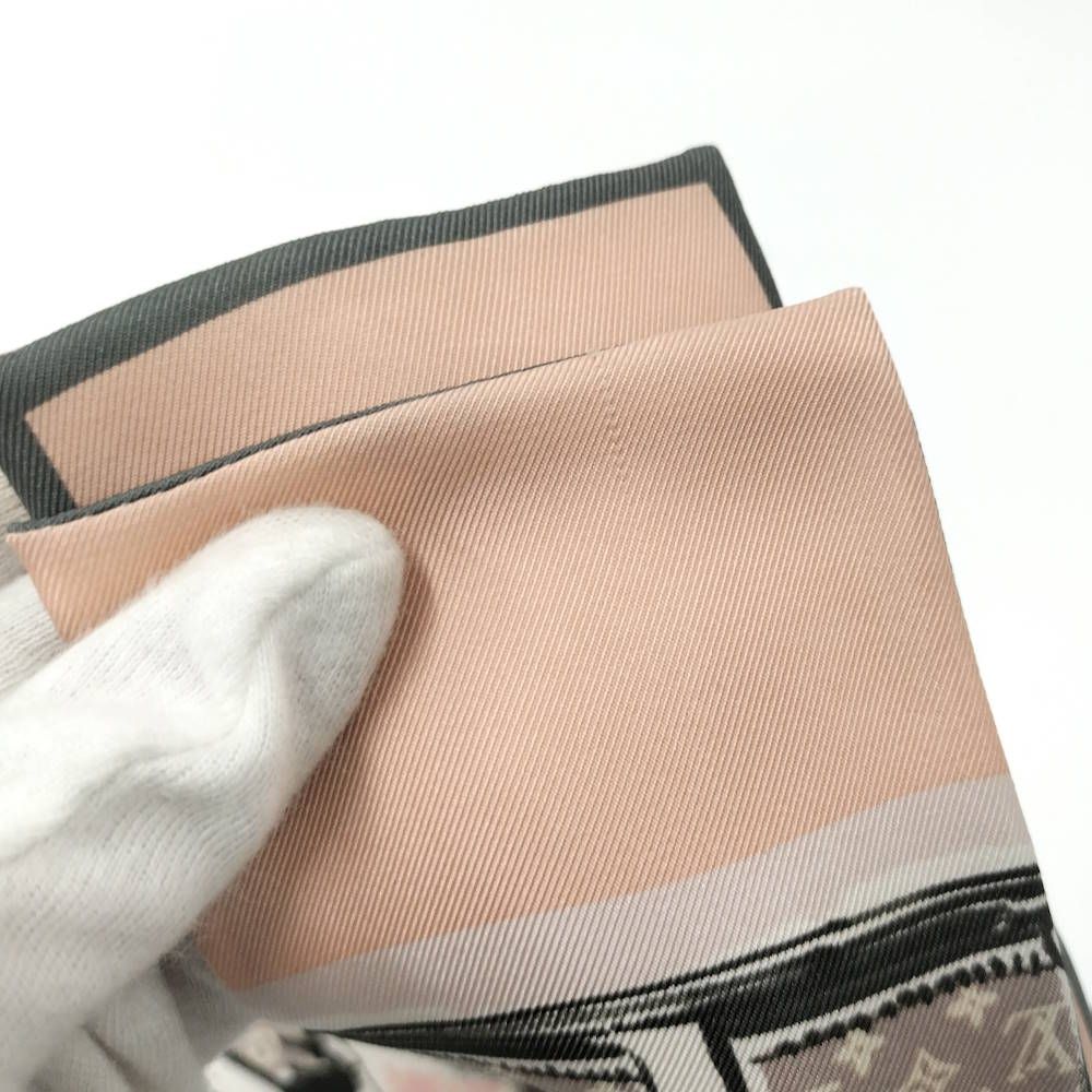 Louis Vuitton Bandeau Trunk Scarf Silk Pink — view 8