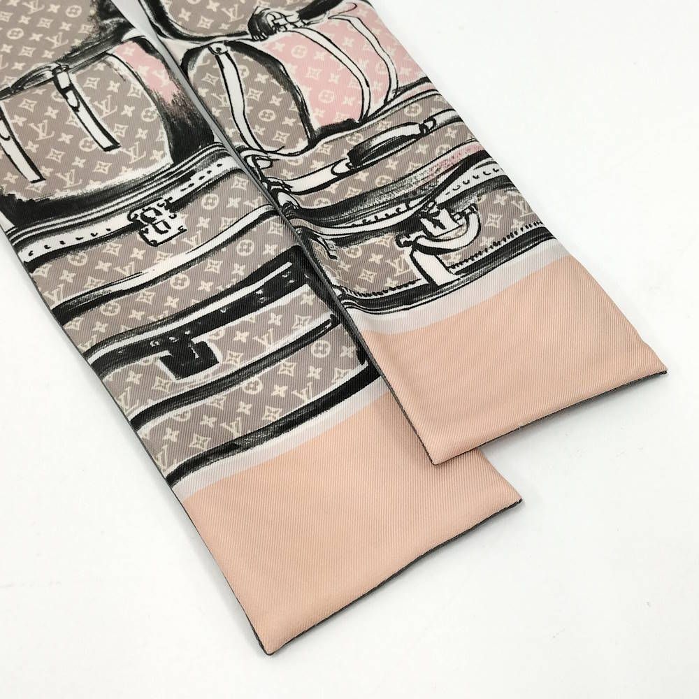 Louis Vuitton Bandeau Trunk Scarf Silk Pink — view 4