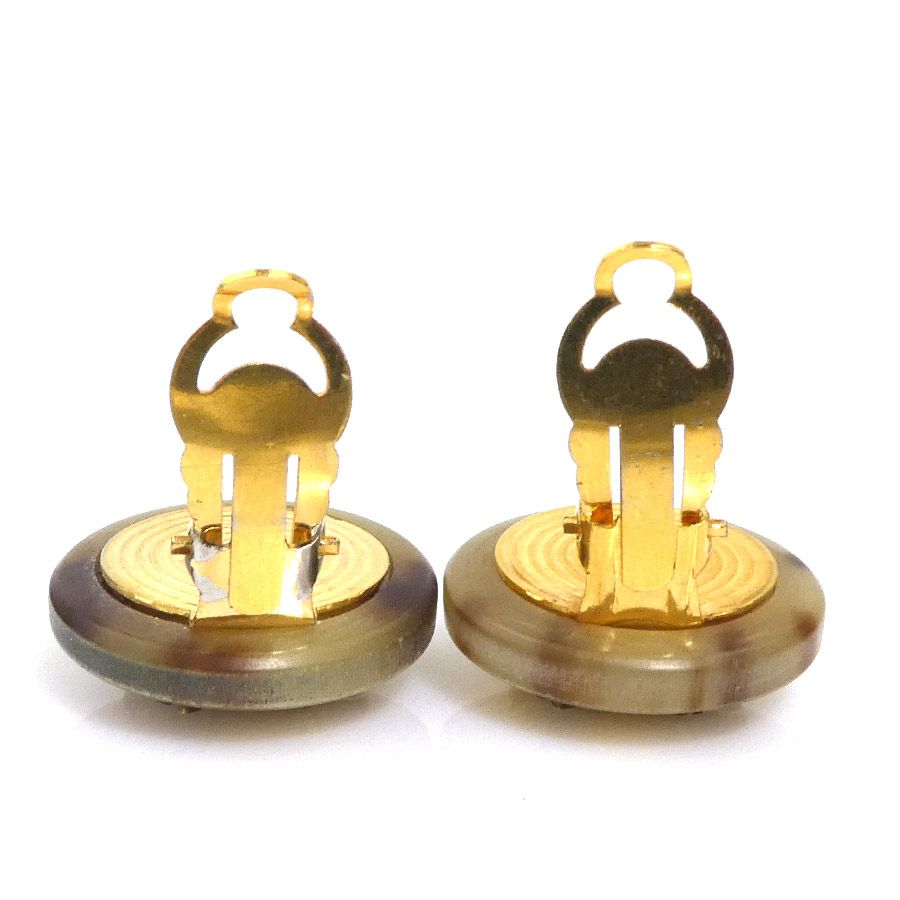 Hermes Earrings Brown — view 3
