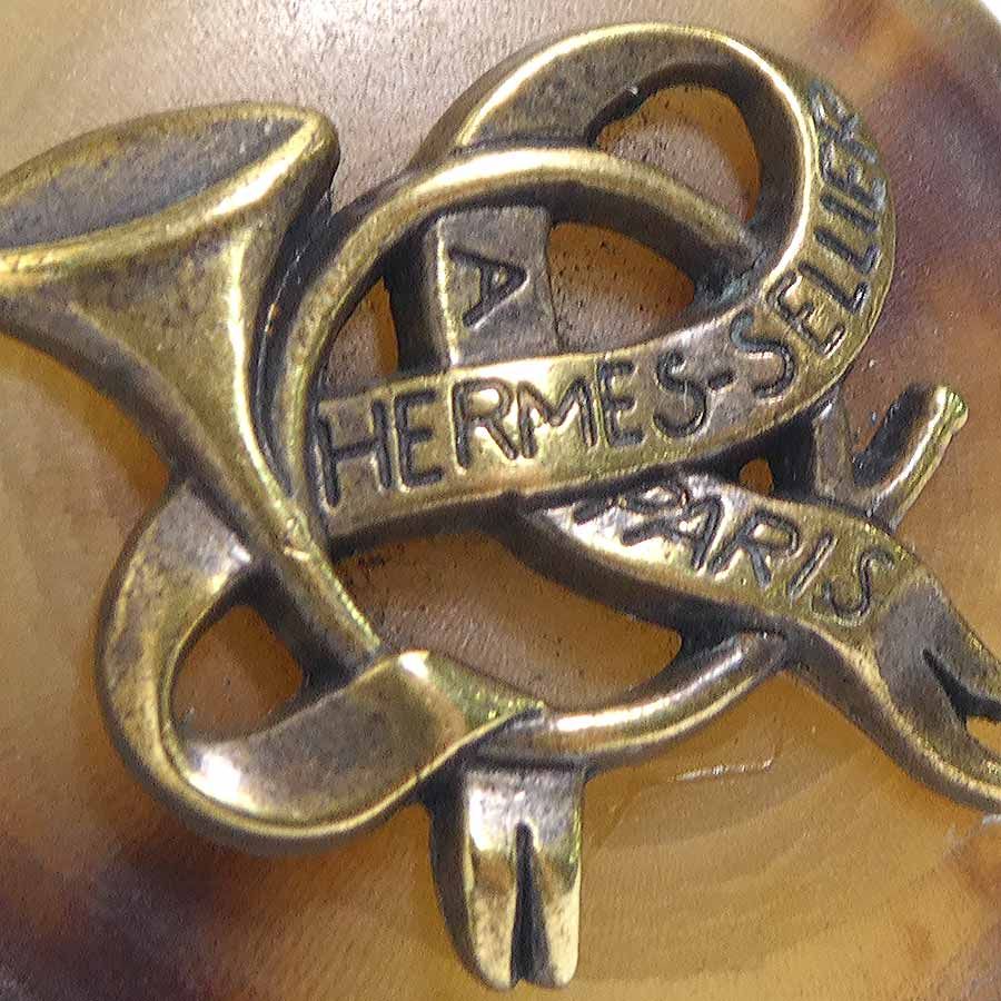 Hermes Earrings Brown — view 8