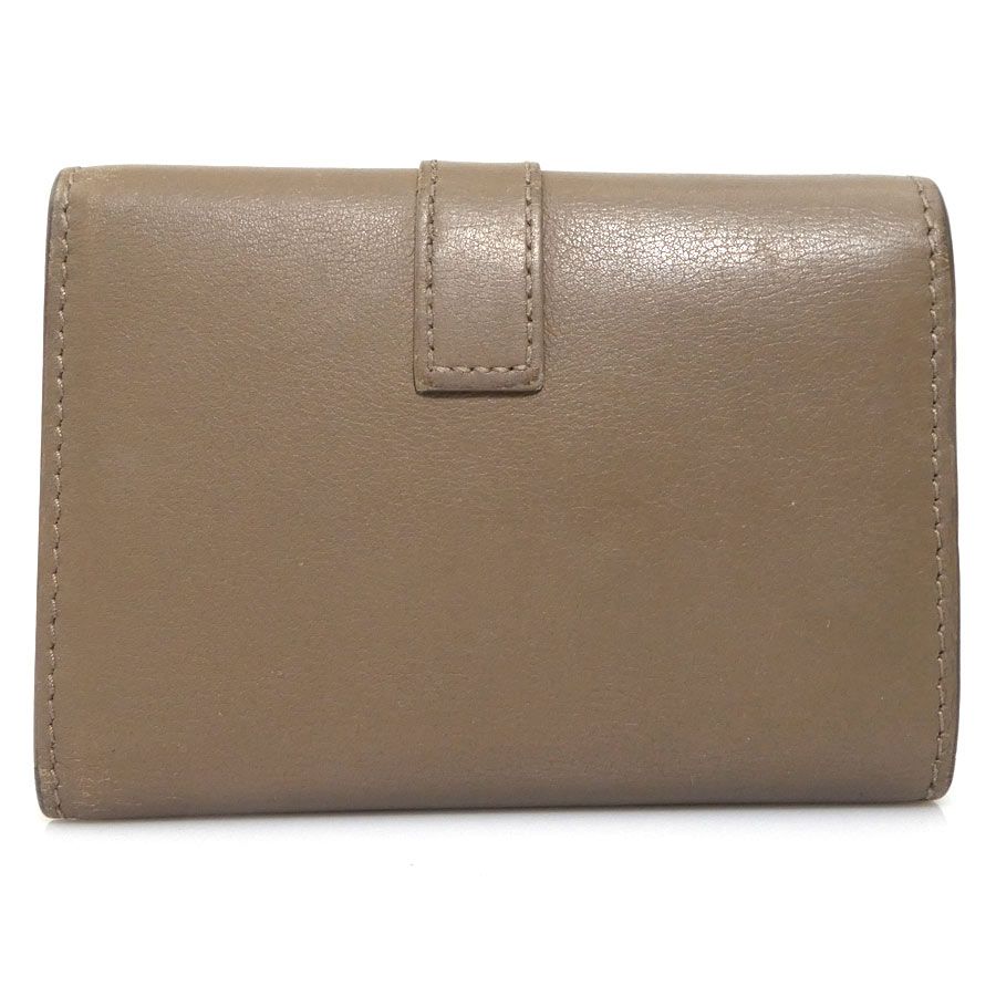 Saint Laurent Key Case Leather Brown
