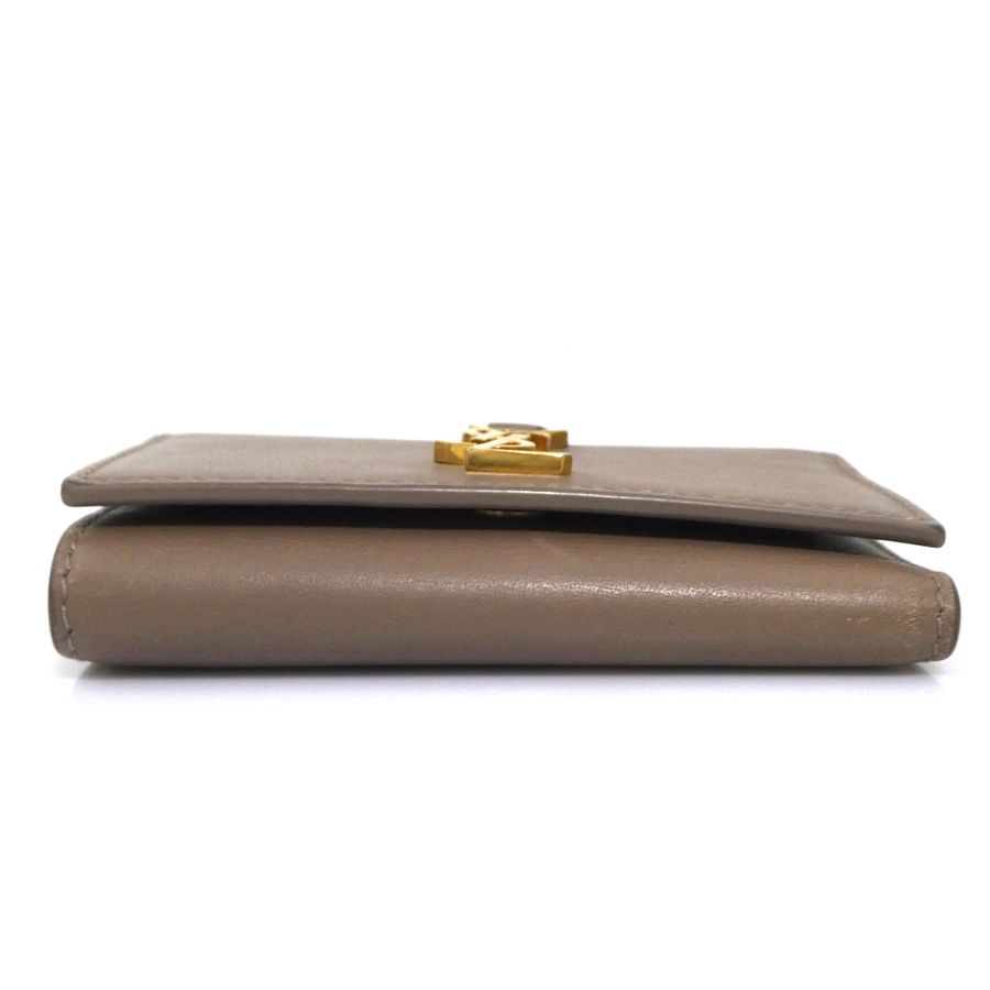 Saint Laurent Key Case Leather Brown