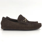 Gucci Driving Shoes Horsebit Suede Brown 8 — view 3