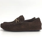 Gucci Driving Shoes Horsebit Suede Brown 8 — view 2