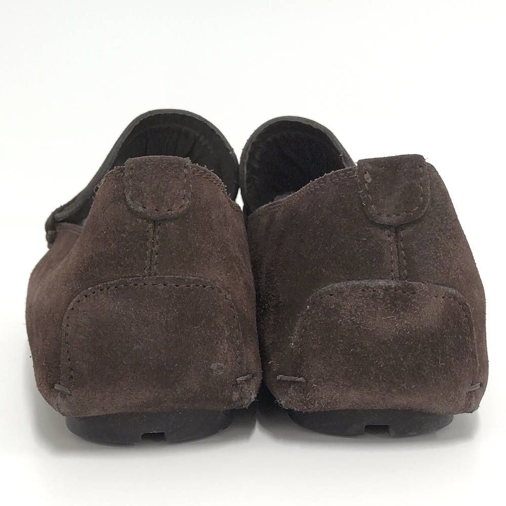 Gucci Driving Shoes Horsebit Suede Brown 8 — view 5