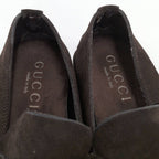 Gucci Driving Shoes Horsebit Suede Brown 8 — view 9