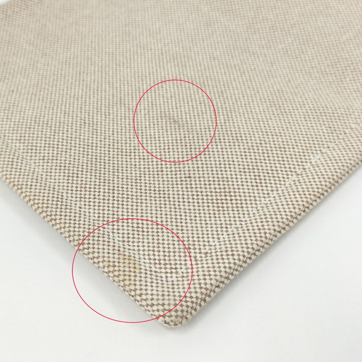 Hermes New Yachting PM Pouch Canvas Beige — view 6