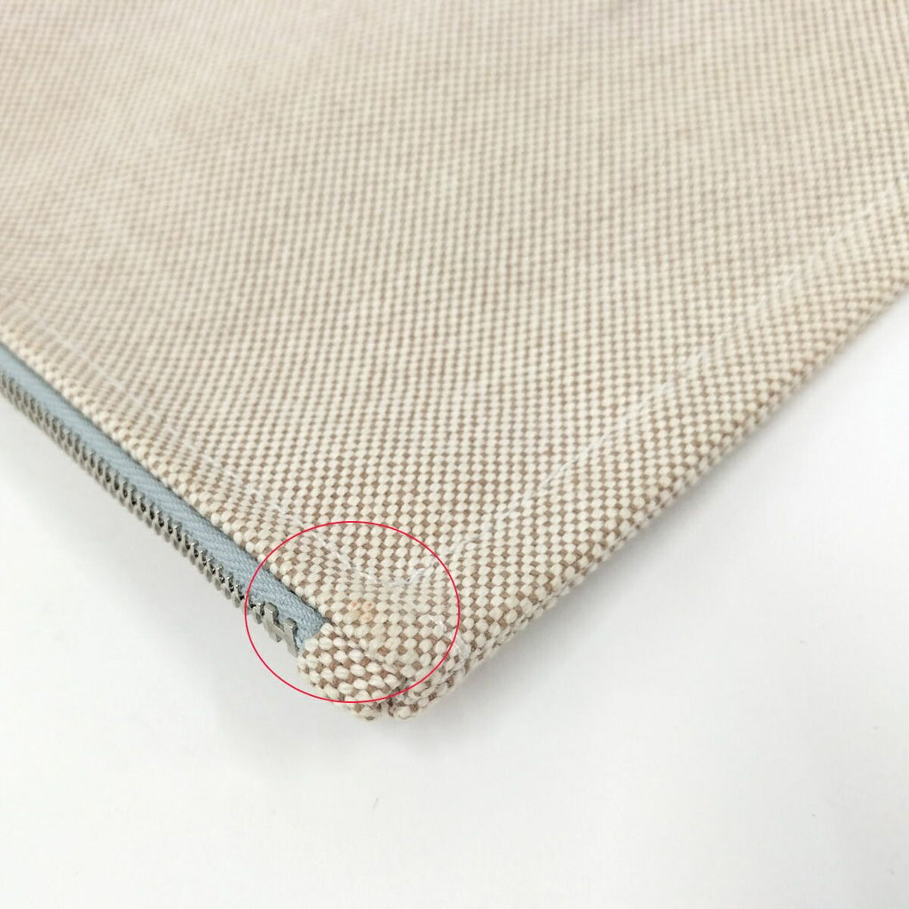 Hermes New Yachting PM Pouch Canvas Beige — view 5