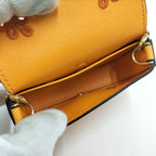 Fendi Chain Shoulder Bag Nano Baguette Charm Leather Orange — view 7