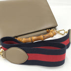 Gucci 2-Way Shoulder Bag Nimfair Leather Grey Bamboo — view 4