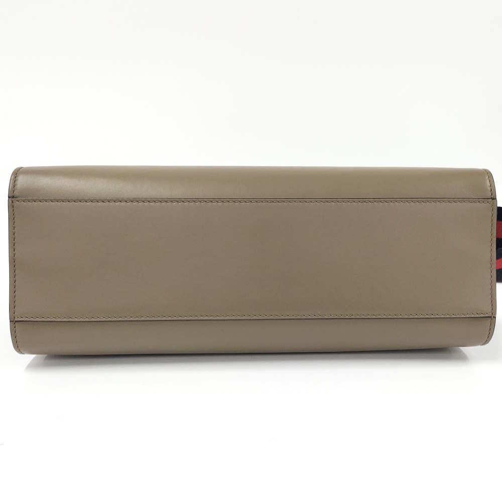 Gucci 2-Way Shoulder Bag Nimfair Leather Grey Bamboo — view 7