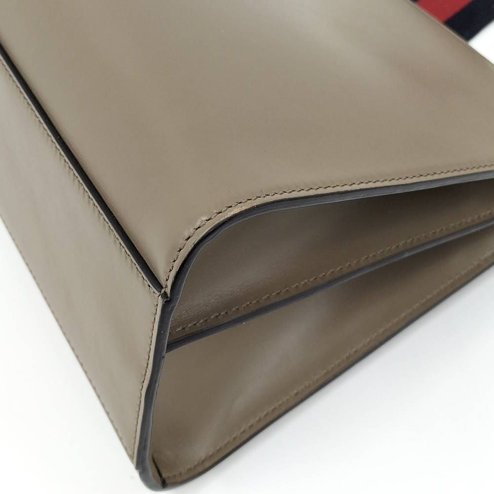Gucci 2-Way Shoulder Bag Nimfair Leather Grey Bamboo — view 3