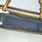 Gucci 2-Way Shoulder Bag Nimfair Leather Grey Bamboo — view 8