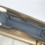 Gucci 2-Way Shoulder Bag Nimfair Leather Grey Bamboo — view 9