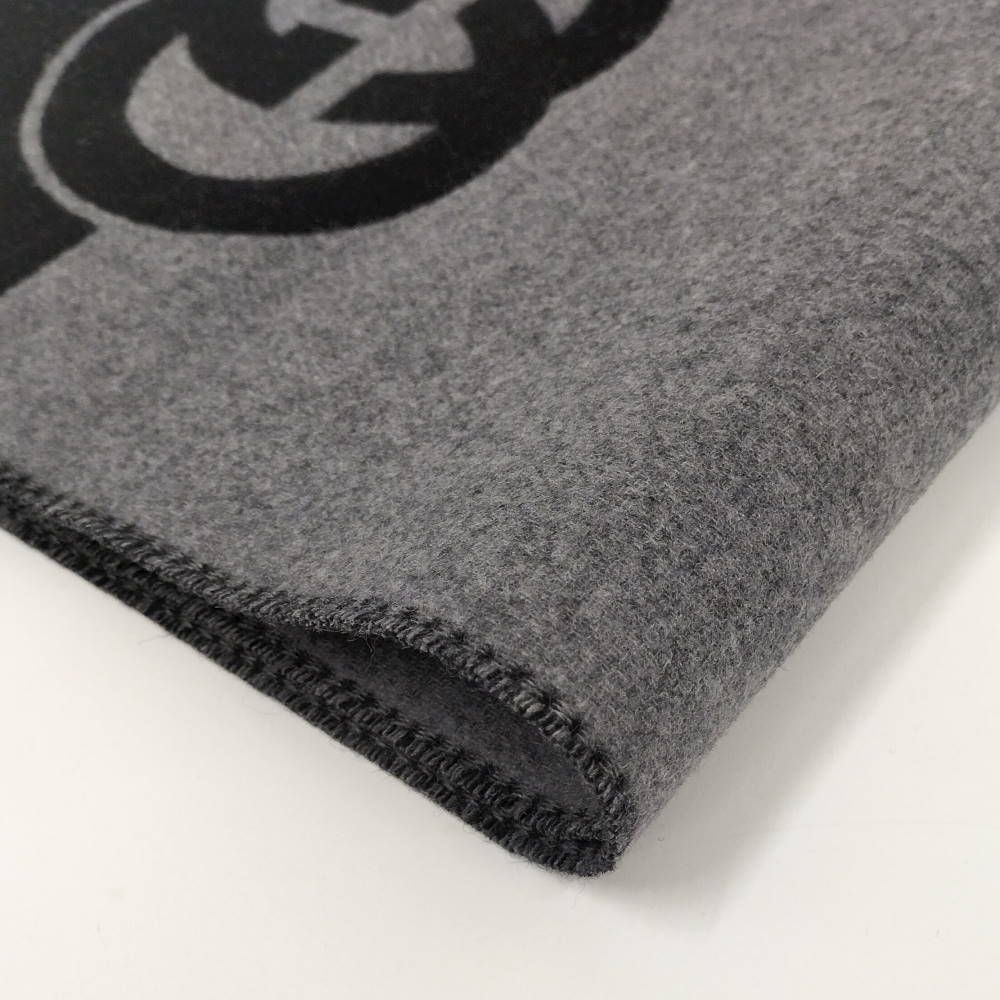 Gucci Muffler Interlocking Wool Cashmere Scarf — view 6