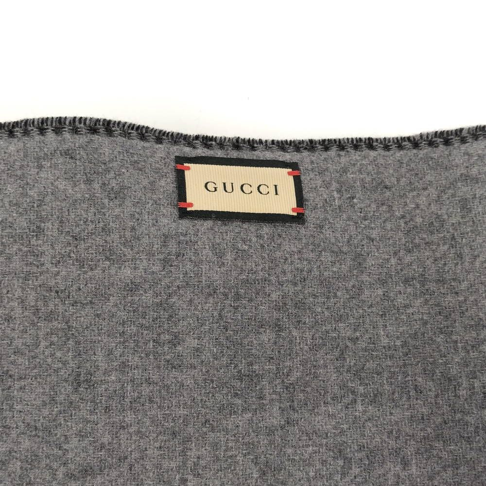 Gucci Muffler Interlocking Wool Cashmere Scarf — view 3