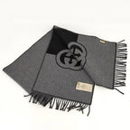 Gucci Muffler Interlocking Wool Cashmere Scarf — view 2