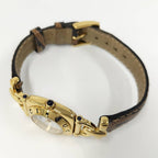 Gucci Watch Horsebit Leather Belt SS Quartz White Dial — view 2