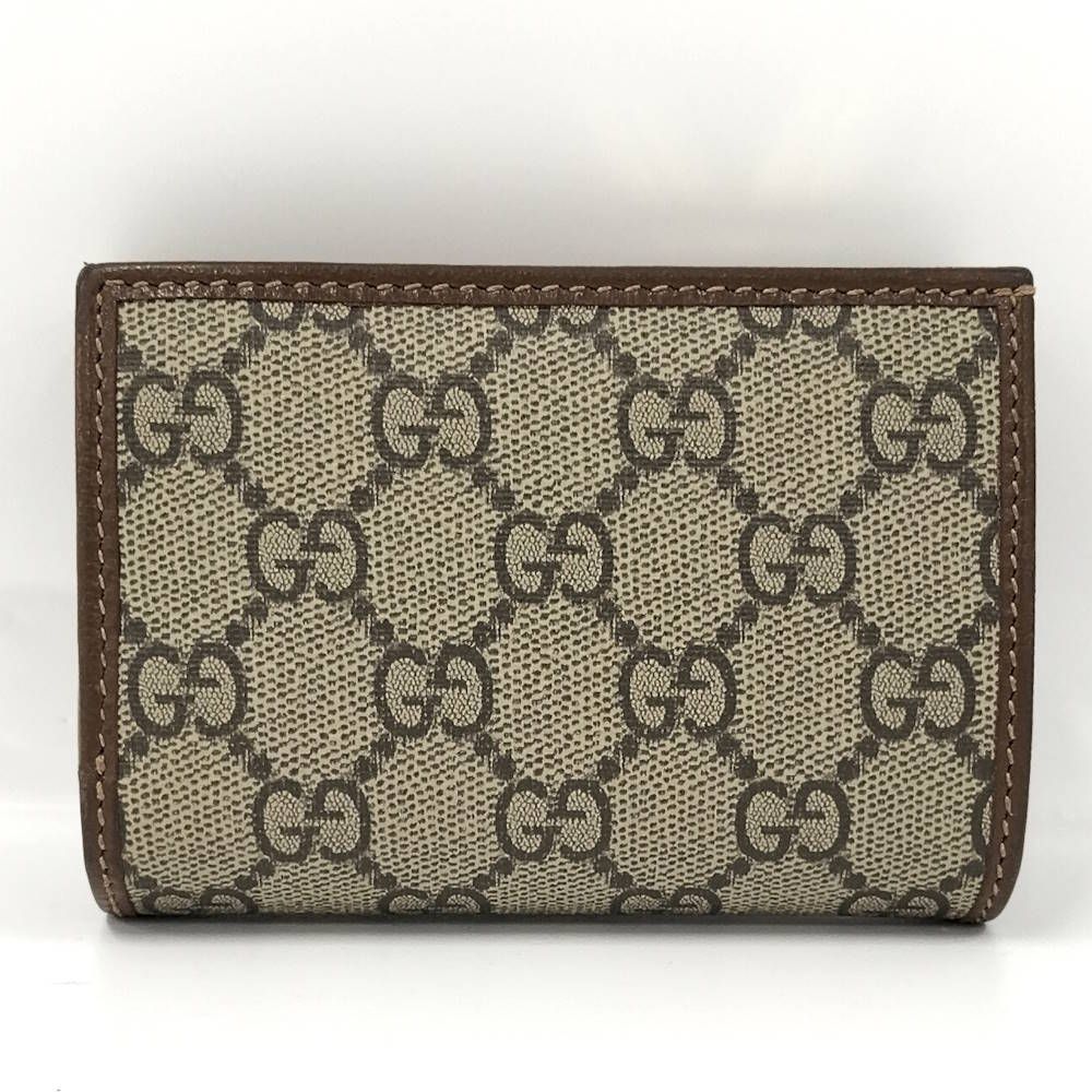 Gucci Horsebit Bifold Wallet Leather Beige Brown — view 3