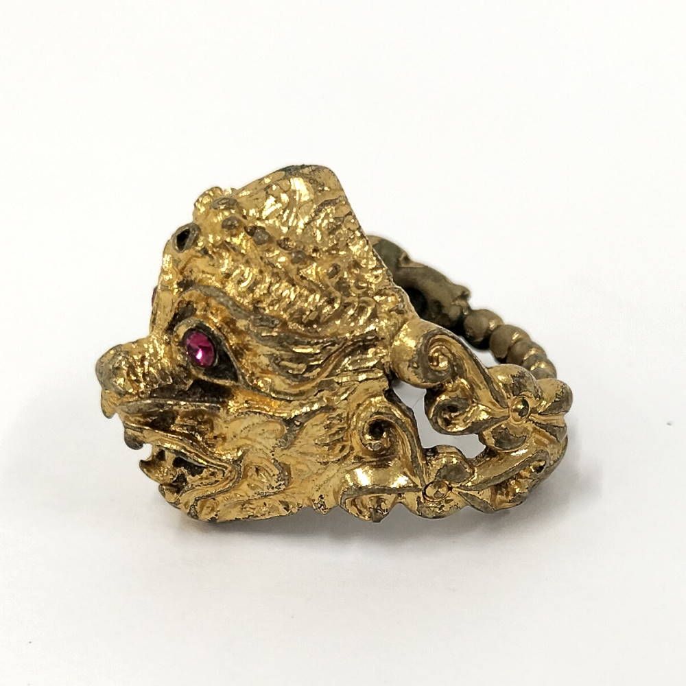 Gucci Ring Monkey Head Plated Gold — view 6