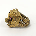 Gucci Ring Monkey Head Plated Gold — view 6