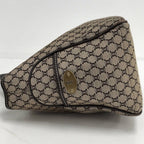 Celine Handbag Macadam Leather Canvas Beige Brown — view 7