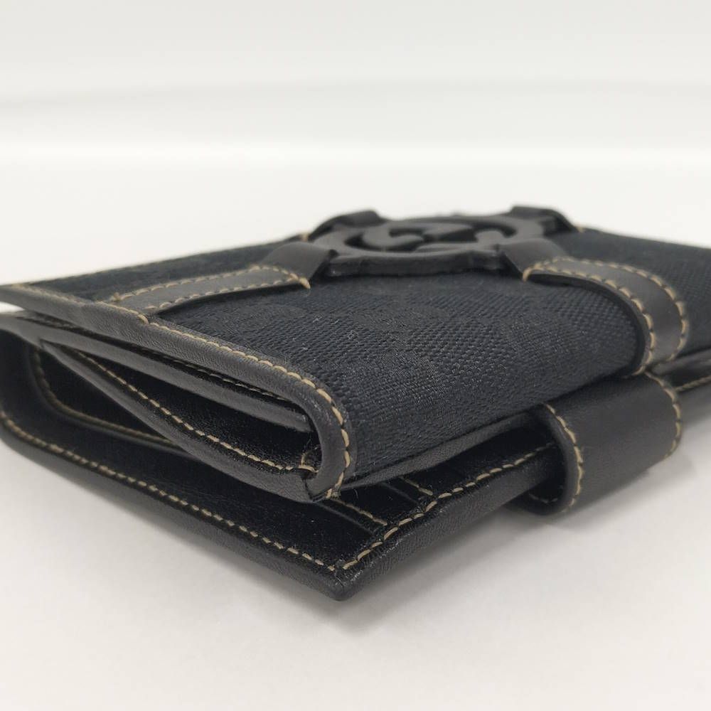 Gucci Hook Wallet GG Canvas Black — view 6